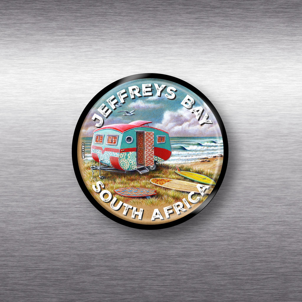 Red Caravan Magnet