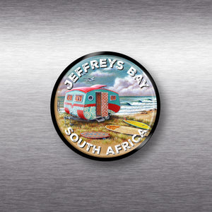 Red Caravan Magnet