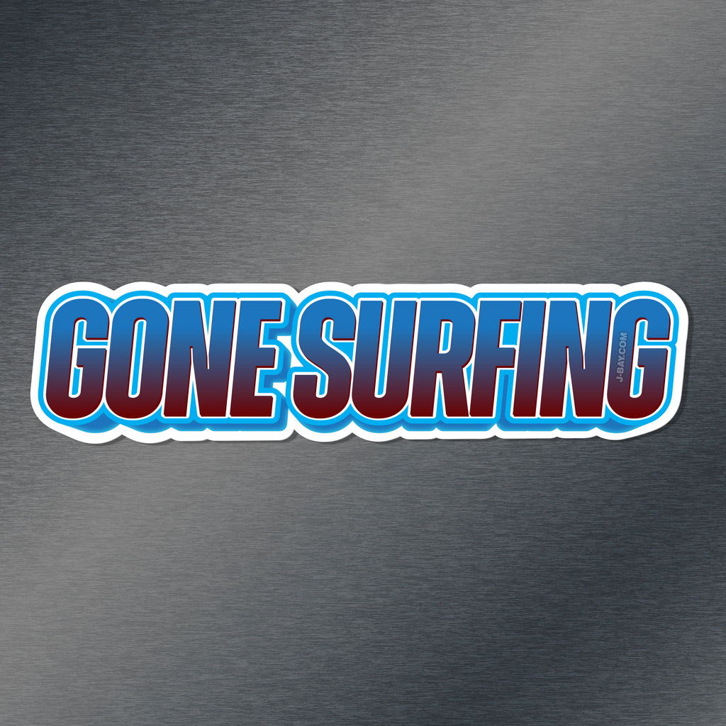 Gone Surfing Sticker