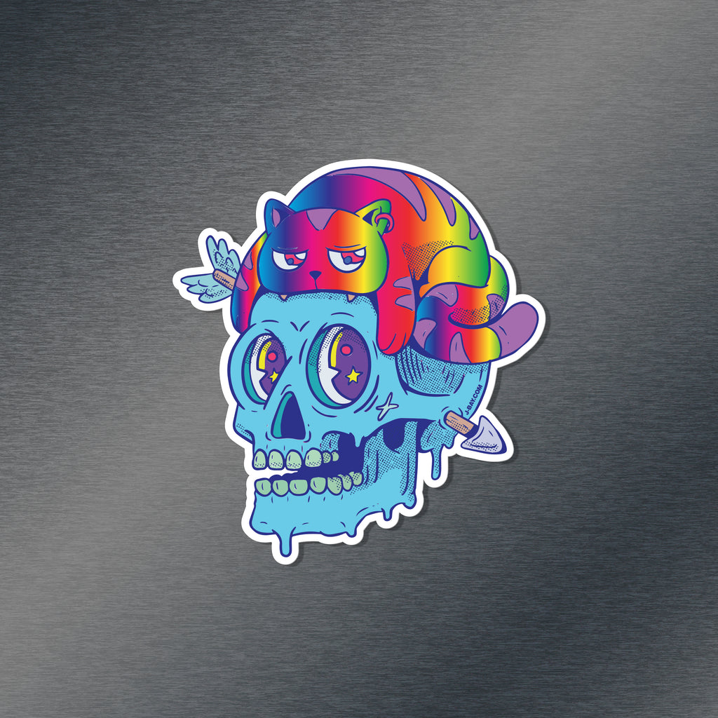 Trippy Cat Sticker