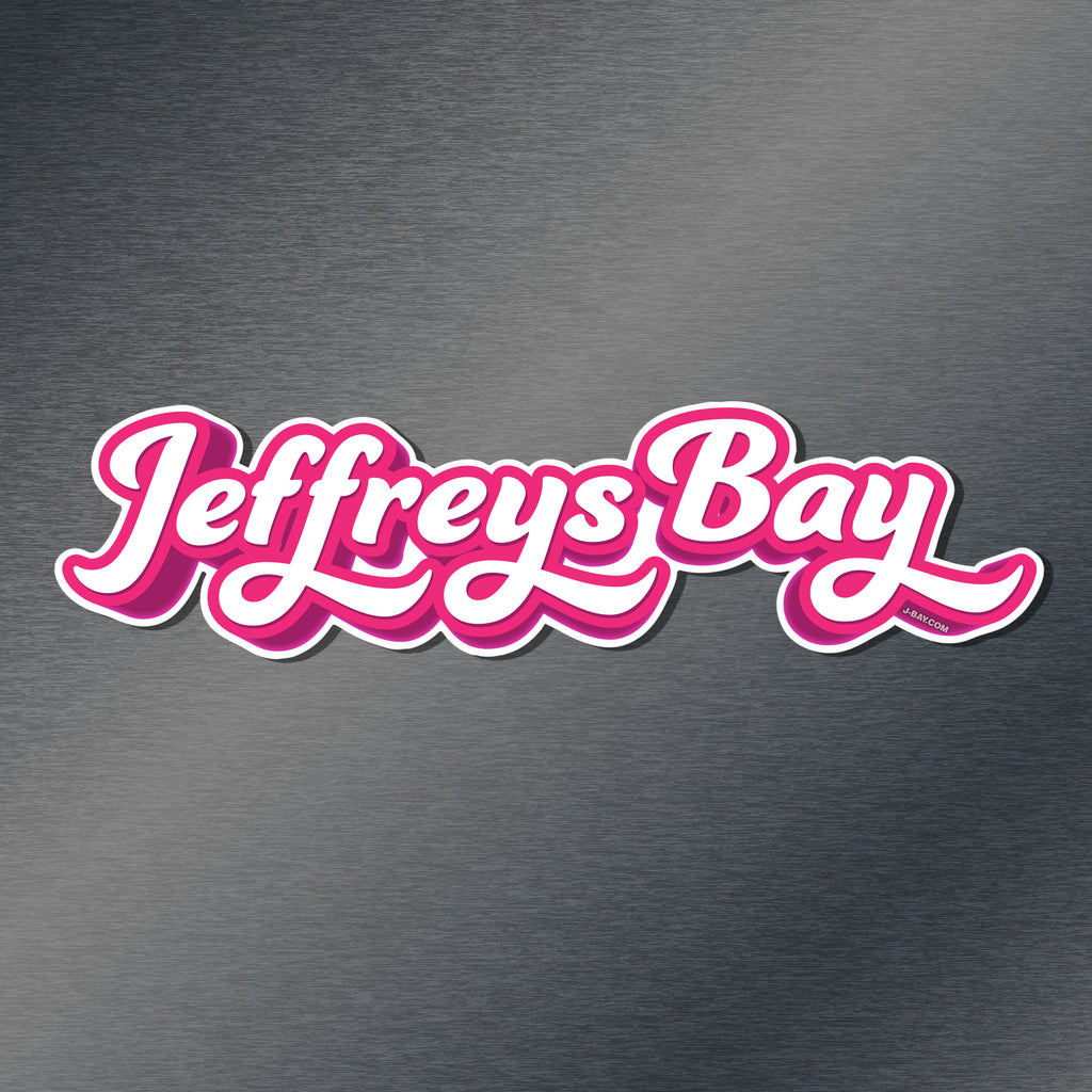 Pink Script Sticker